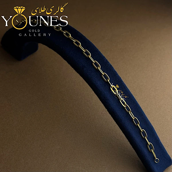 دستبند تمام طلا هرمس زنجیری